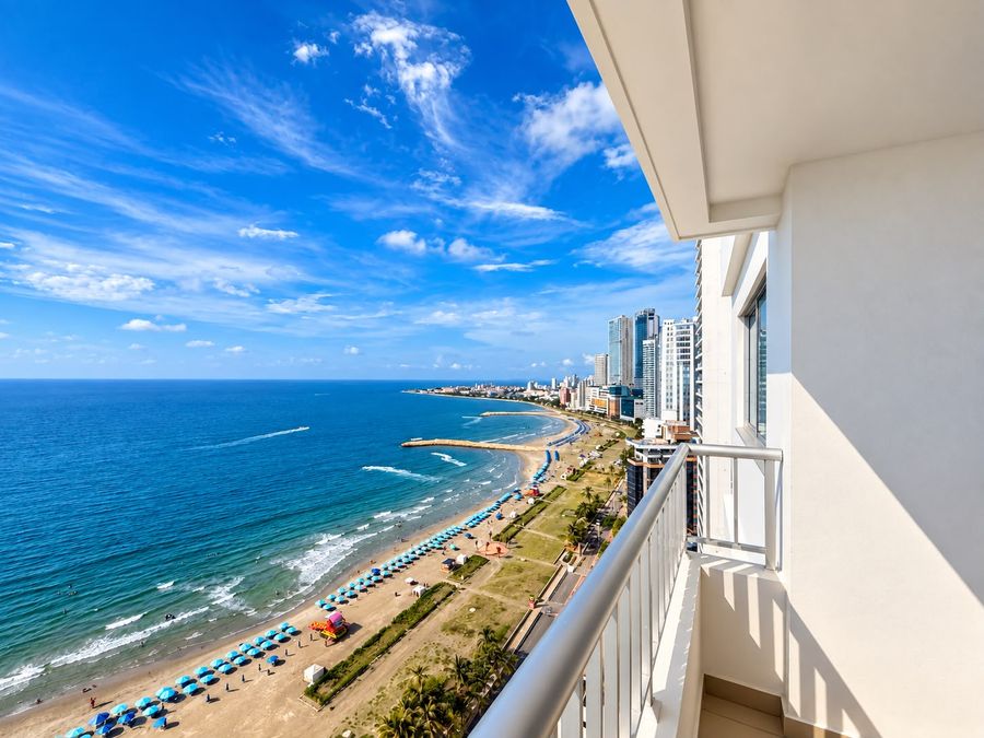 Piso 23·Vista Panorámica al Caribe·Piscina & Turco