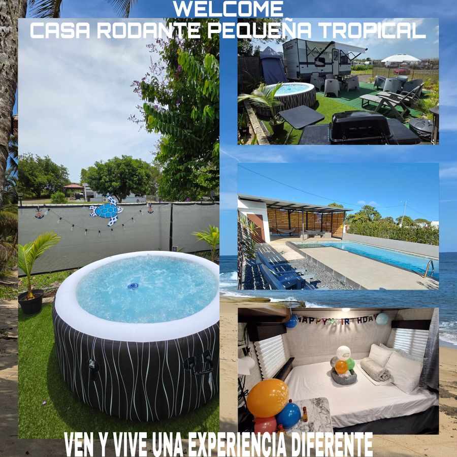 RV PEQUEÑO CERCA DE RIOS, PLAYAS Y CON PISCINA