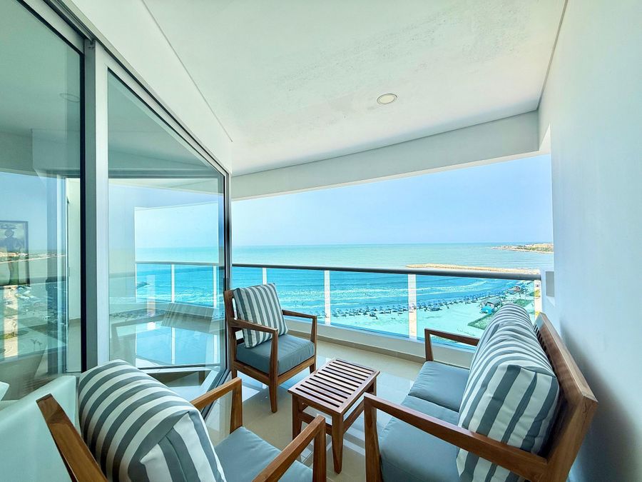 Departamento de 3 habitaciones con vista al mar