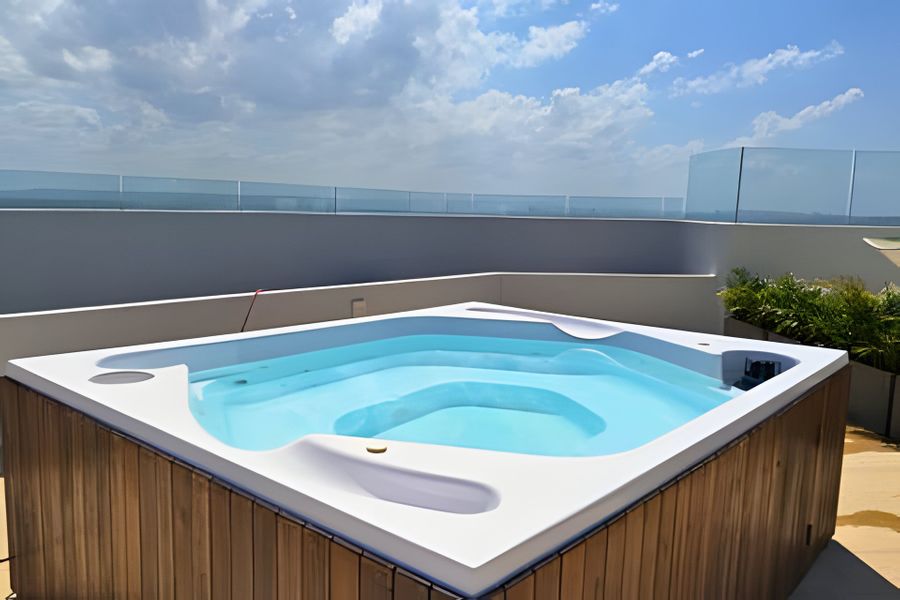 Jacuzzi con Vista al Mar, 3Habitaciones, cielo mar 3