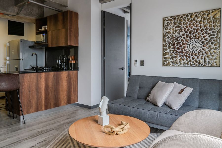|Ahead| Nuevo 1BR cerca al aeropuerto con parking 4