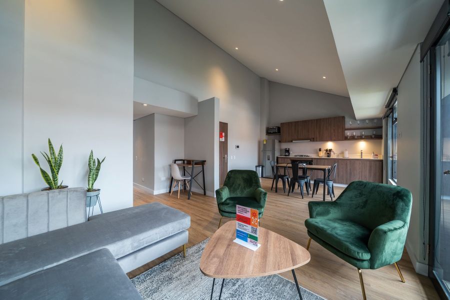 Maravilloso 1BR @Zona G con Balcon & Lavanderia
