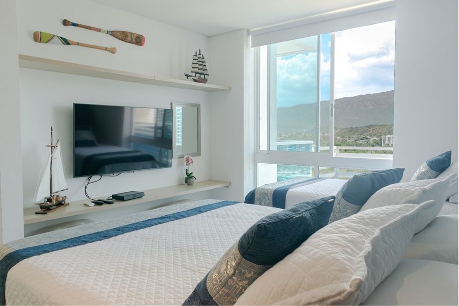 Santa Marta: Apartamento con playa privada 