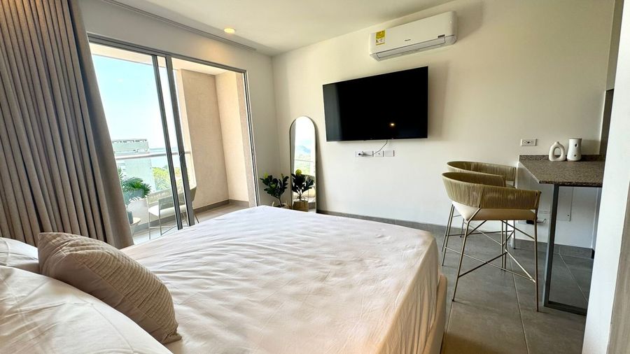 Apto Studio Vista al Mar & Playa | Atardecer