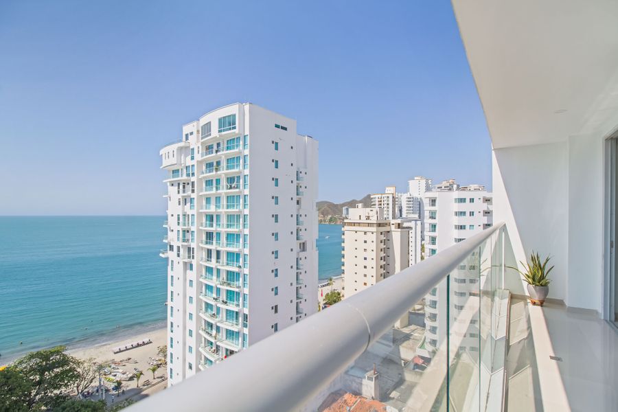 Rodadero: vista al mar, piscina, 3 hab, 10 pers 3