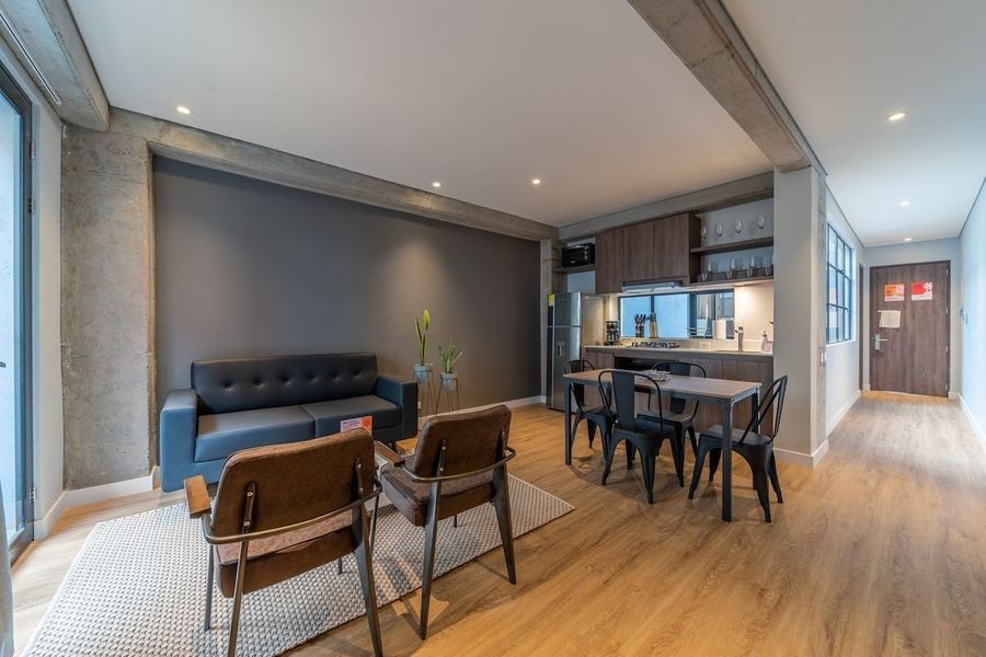 Estilizado 1BR @Zona G con Balcon y lavanderia 2