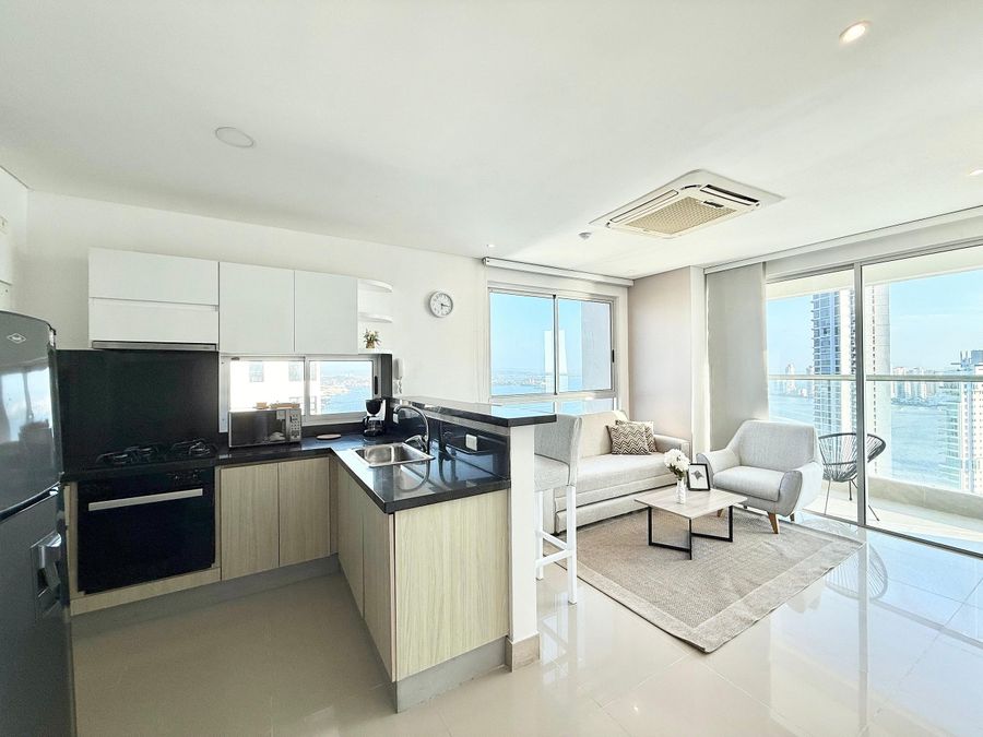 Apto moderno de un dormitorio con vista al mar-32 5