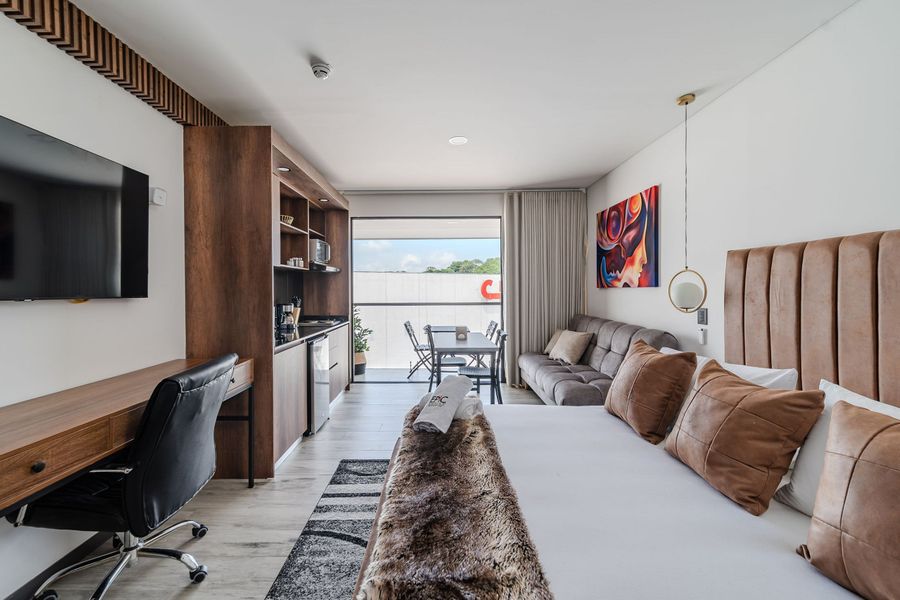 |Ahead| Refinado Loft cerca al aeropuerto con AC 3