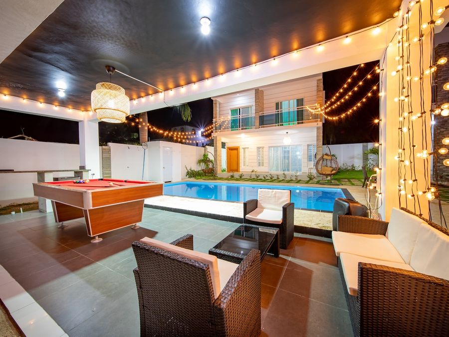 Villa moderna en Sosúa con alberca, parrilla y cerca de la vida nocturna 4