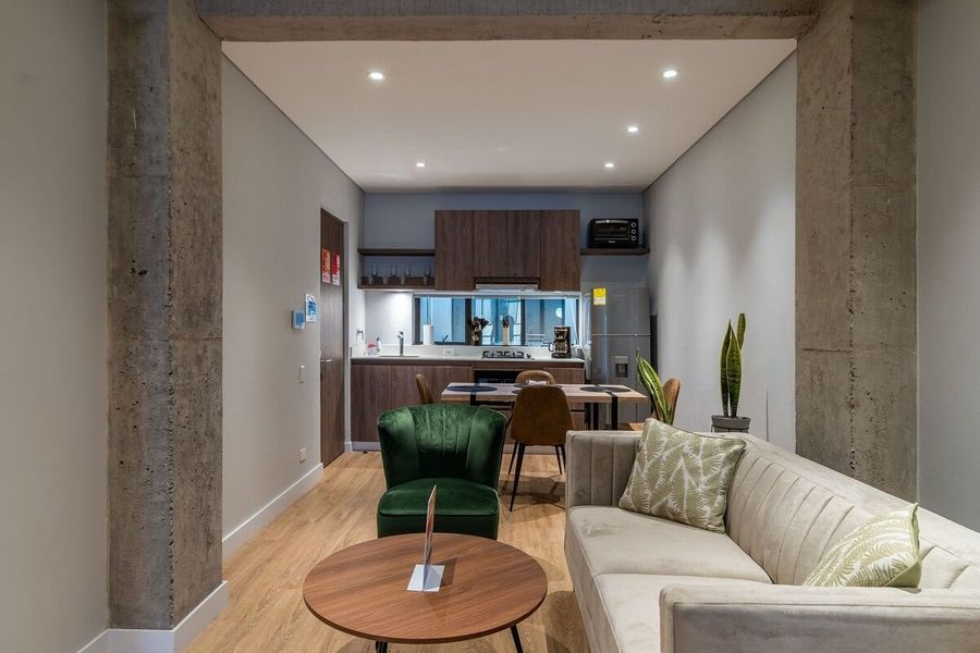 Vibrante Loft @Zona G con Lavanderia & Balcon 5