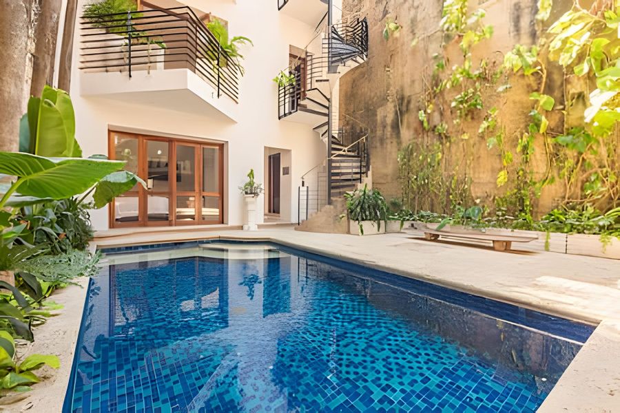 Casa de 3 Hab en la Ciudad Amurallada con Piscina 2
