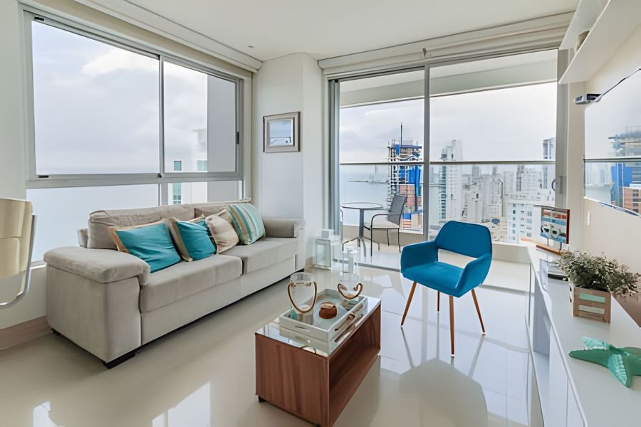 Lujoso Apto de 1 Habitación en Piso 24-Murano E 2