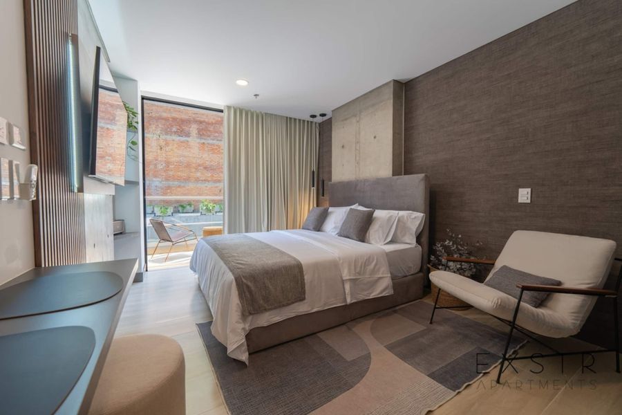 RM309 | Estudio tranquilo | Balcón, piscina y sauna 5
