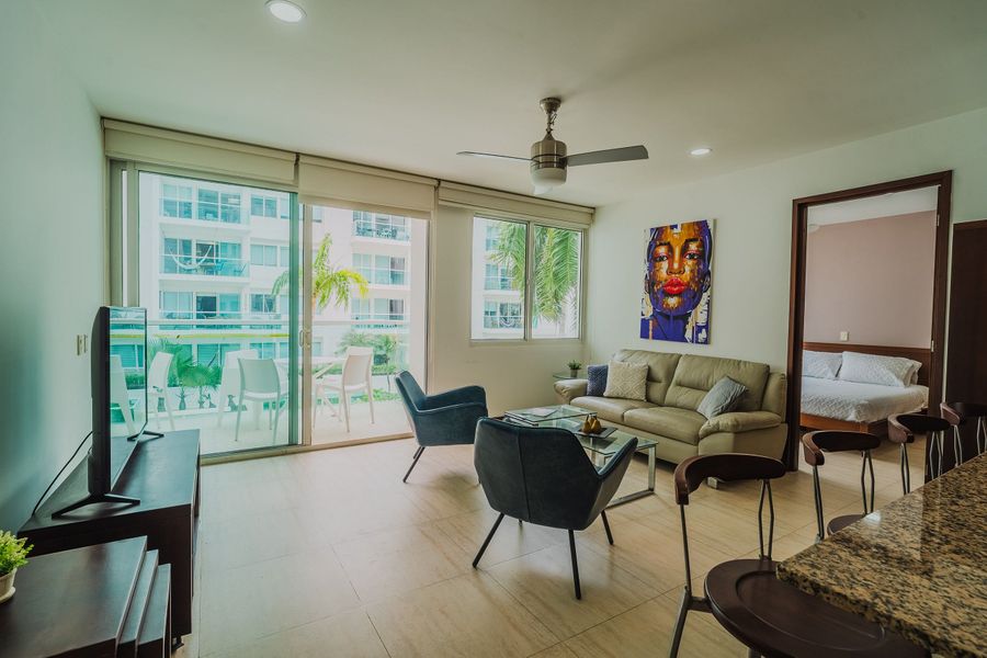 Apartamento 2 habitaciones/edificio frente al mar 2