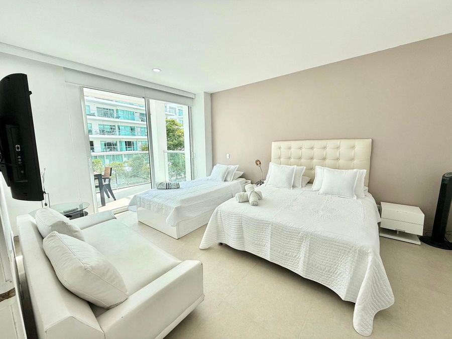Apt 2 habitaciones frente al mar en Morros 5