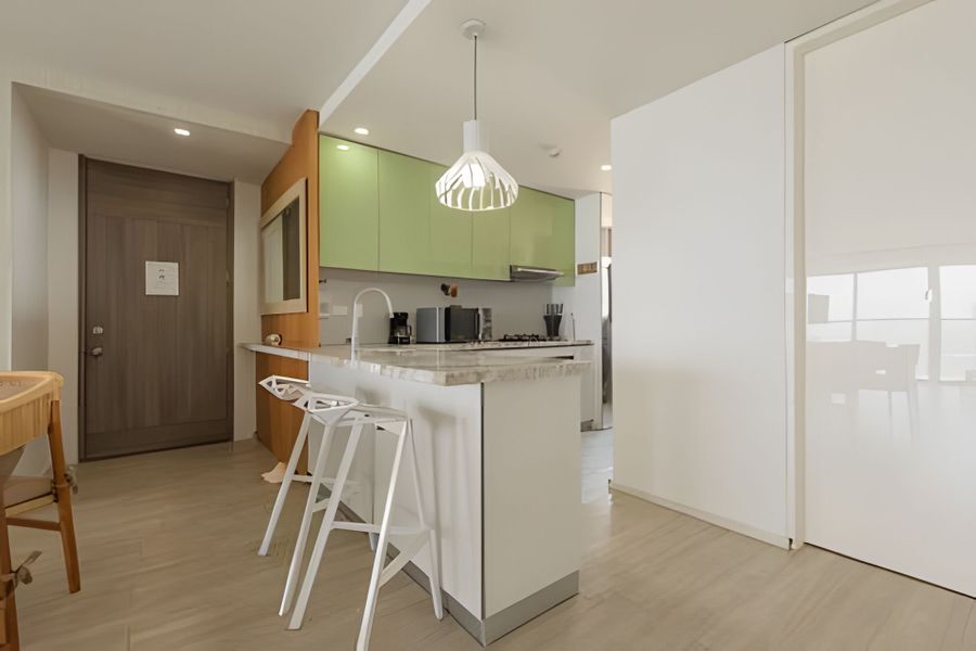 Lujoso Apto de 2 habitaciones en piso 15 3